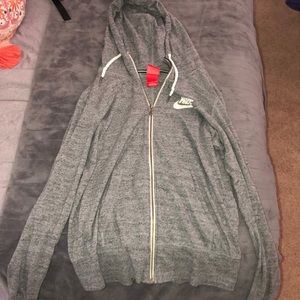 Nike grey zip up jacket